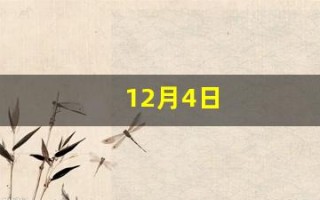 12月4日(12月4日是什么星座的) 12月4日(12月4日是什么星座的)